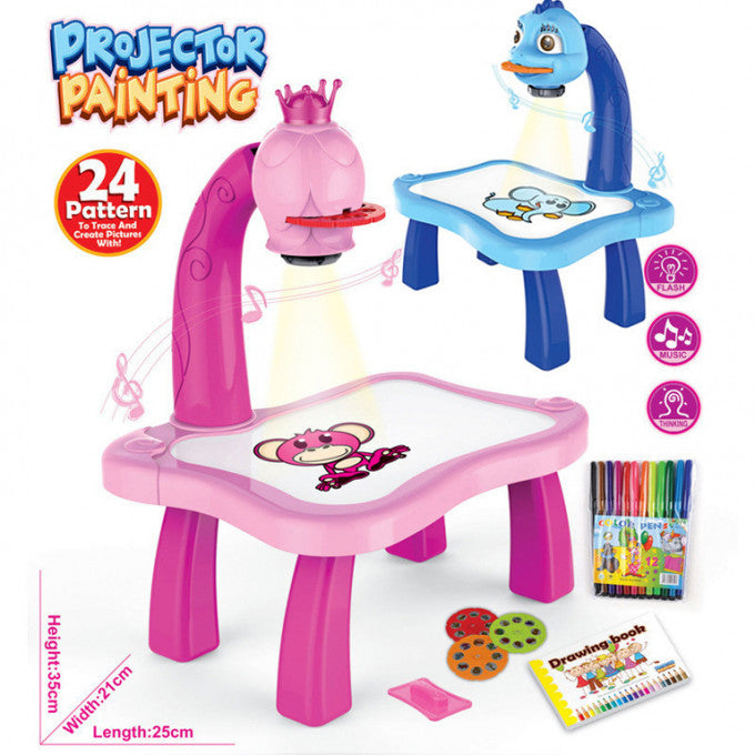 طاولة الرسم العارضة الفنية بجهاز عرض ضوئي للأطفال